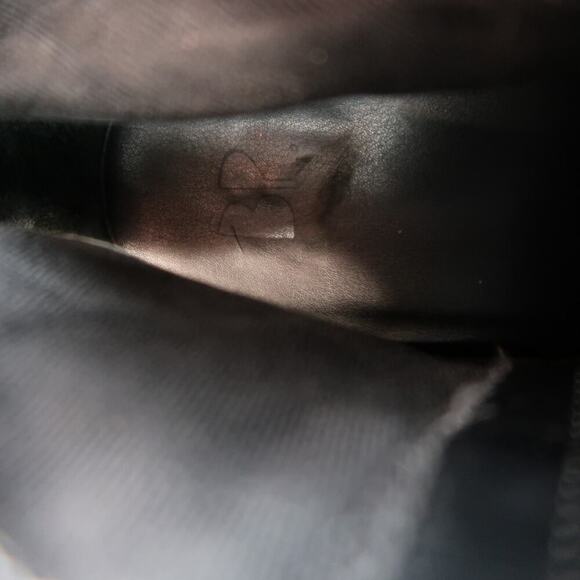 BP Shoes Womens 8.5 Booties Leather Block Heel Side Zip Black Round Toe Fashion - Picture 14 of 14